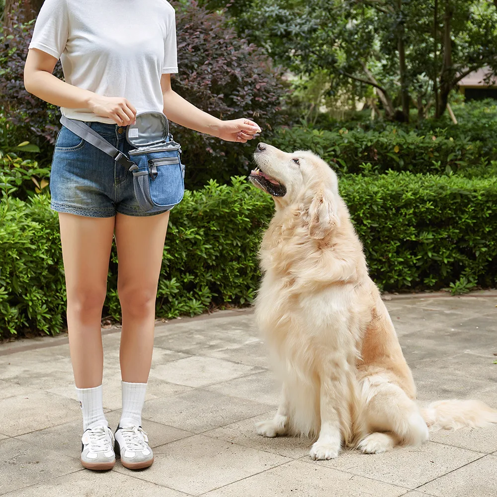 Riñonera adiestramiento perros – Bolsa portable para premios y snacks - imagen 2