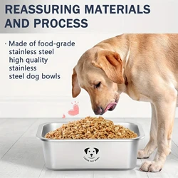 Cuenco de acero inoxidable para perros – plato de alimentación