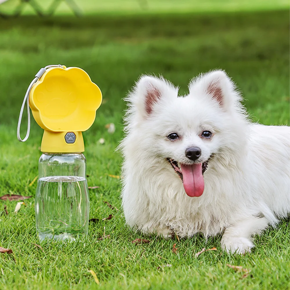 Portable Dog Water Bottle With Food Container Small Large Dogs Cat Leakproof Drink Bowl Outdoor Water Dispenser Bulldog Supplies - imagen 4