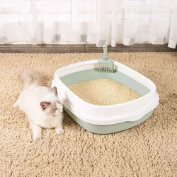 Arenero semicerrado para gatos con bandeja extraíble – Evita salpicaduras