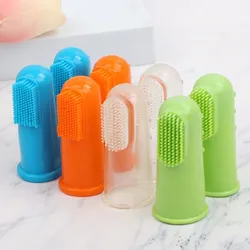 Cepillo dental de cerdas suaves para perros y gatos – masaje de encías