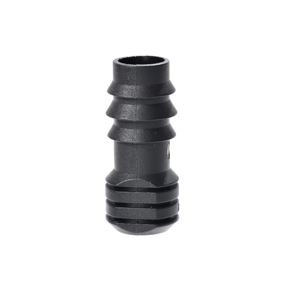 15 Uds. Tapas de extremo de riego por goteo de plástico negro conectores de manguera de púas en línea de 1/2 "para sistema de riego de césped y jardín - imagen 3