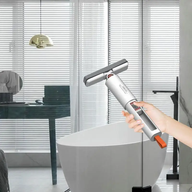 Mini fregona de escritorio, fregona de esponja húmeda y seca, sistema de limpieza de suelo para encimeras de vajilla, auto exprimible, sala de estar y coche - imagen 5