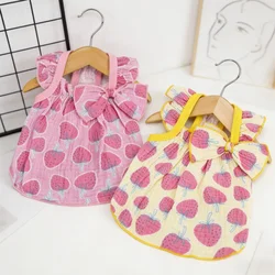 Vestido para perro y gatos con estampado adorable de mascotas