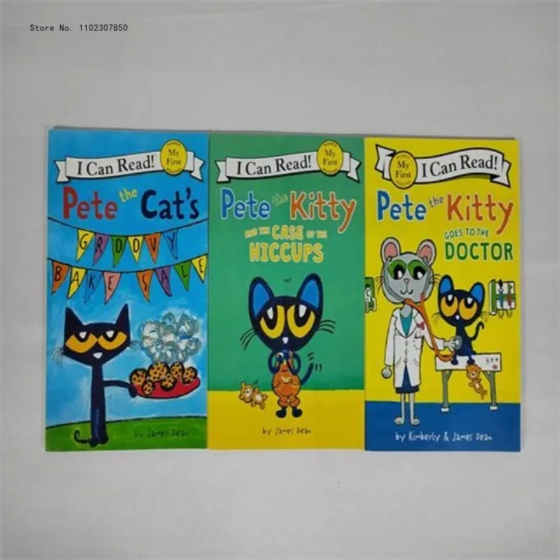 Juego de libros con imágenes de Pete el gato para niños y bebés, cuentos famosos, aprendizaje de cuentos en inglés, lectura para la hora de dormir, 19 libros por caja - imagen 4