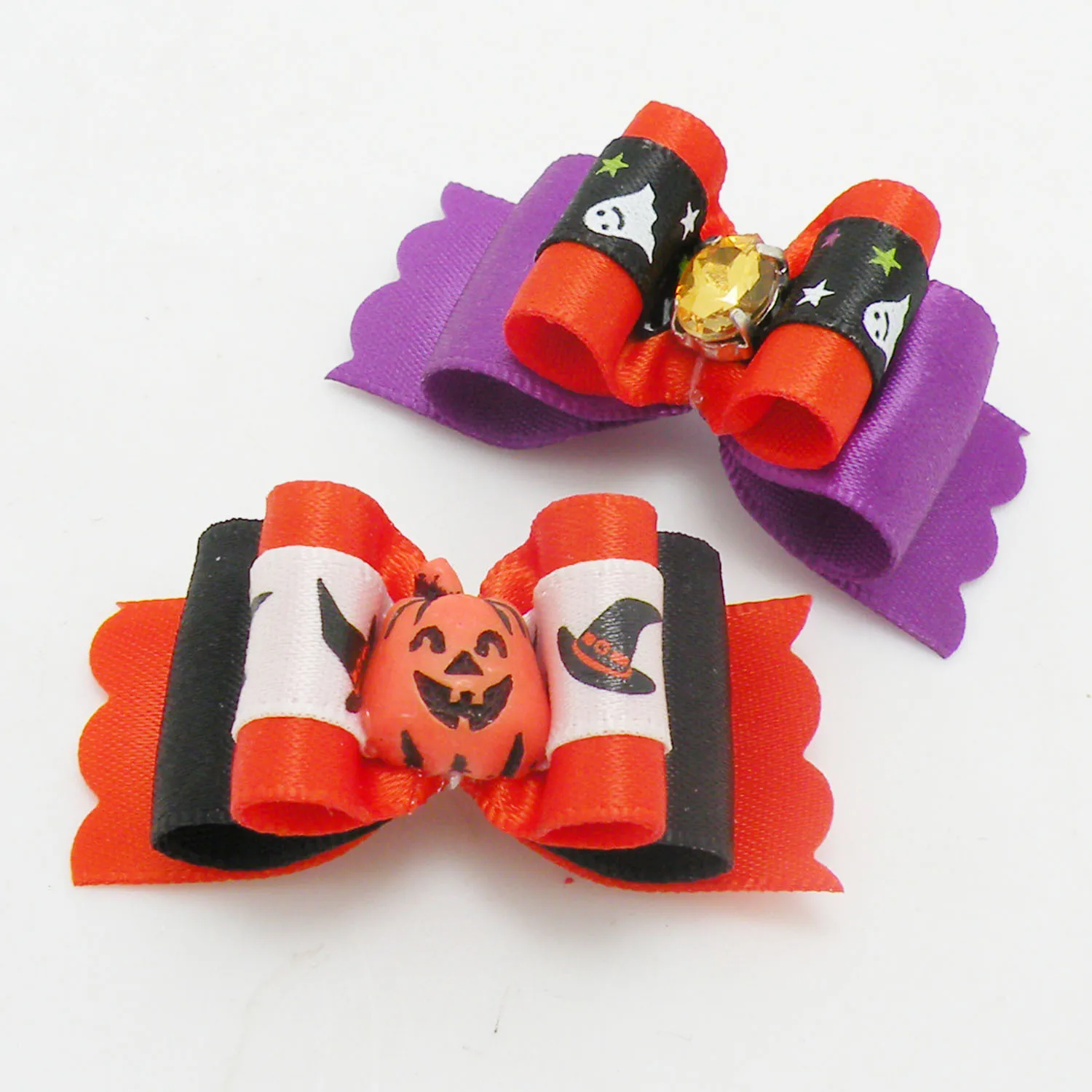 20/50/100 Uds. Lazos para el pelo de perro y gato, bandas de goma, lazos de estilo Halloween, accesorios de aseo para el pelo de mascota con esqueleto, lazos para cachorros, sombreros para gatos - imagen 2