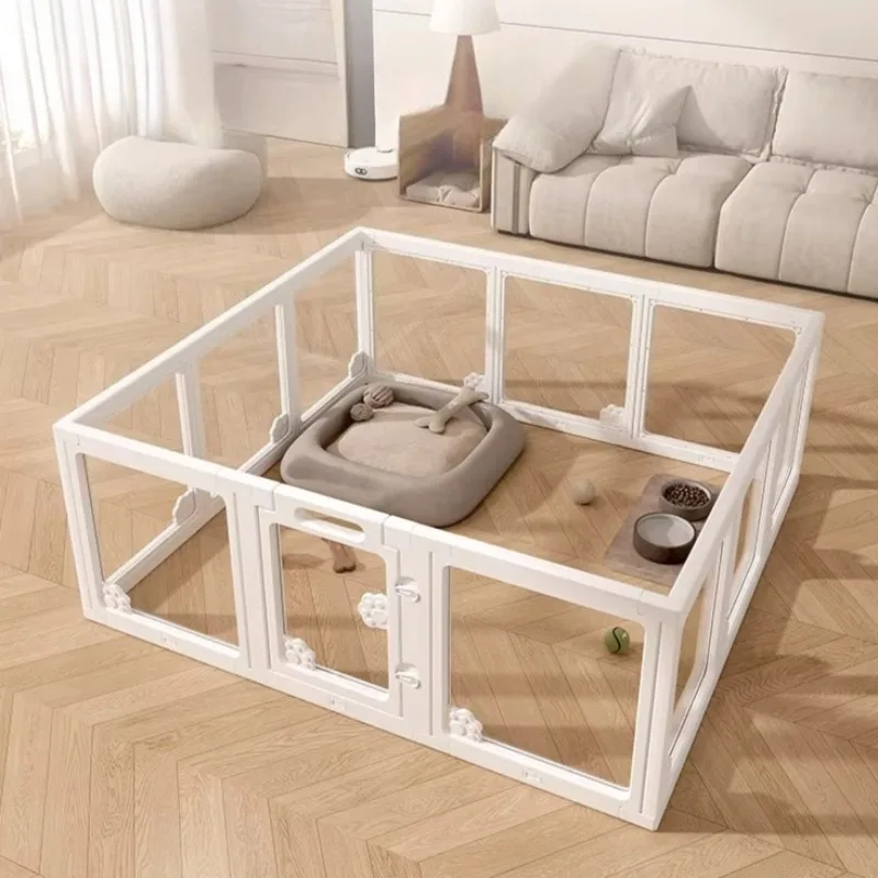 Valla transparente para perros pequeños con puerta - recinto seguro - imagen 2