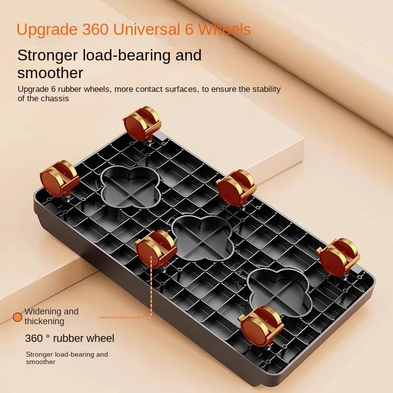 Soporte estable para CPU móvil con 4/6 ruedas, estante de doble capa que ahorra espacio para torre de computadora y impresora, para carrito de piso de oficina en casa - imagen 4