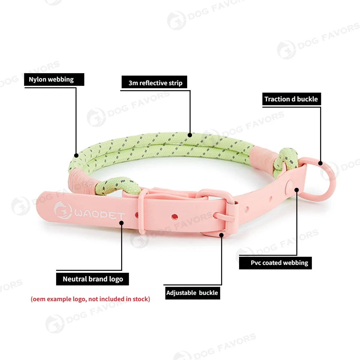 Collar de perro colorido ajustable, correa de entrenamiento para caminar al aire libre, Collar de nailon y PVC para mascotas, cuerda para perros pequeños, medianos y grandes - imagen 4