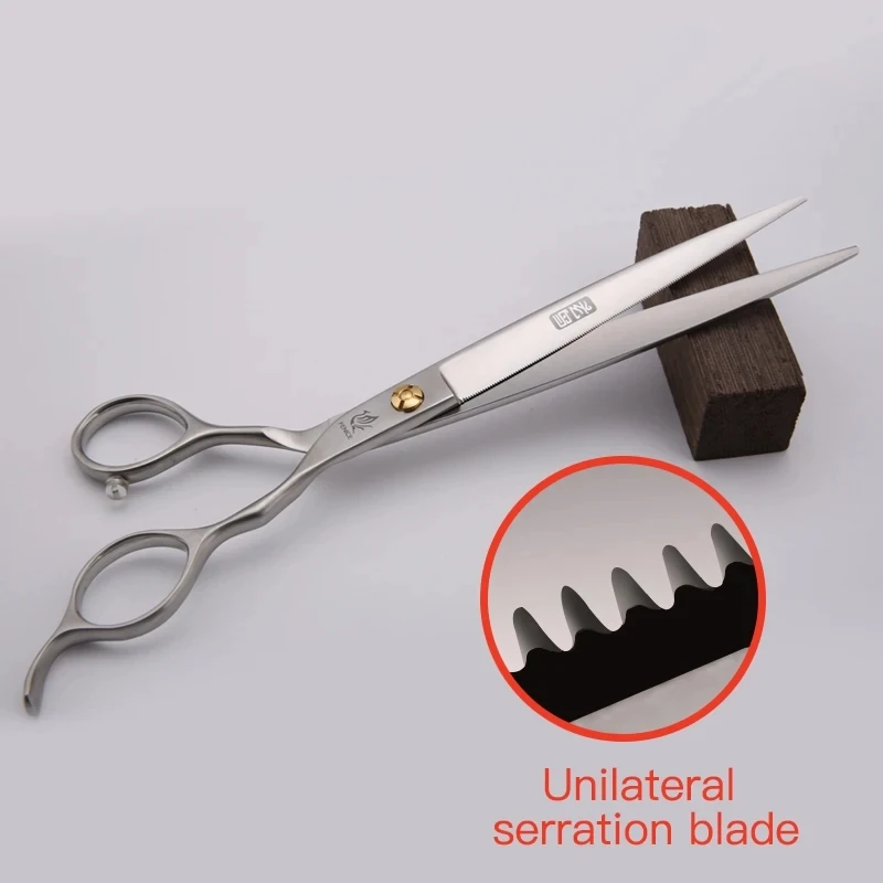 Fenice Professional 7,0/7,5 pulgadas cuidado de mascotas en cortadoras de pelo de perro tijeras hoja dentada tijeras de corte de perro - imagen 3