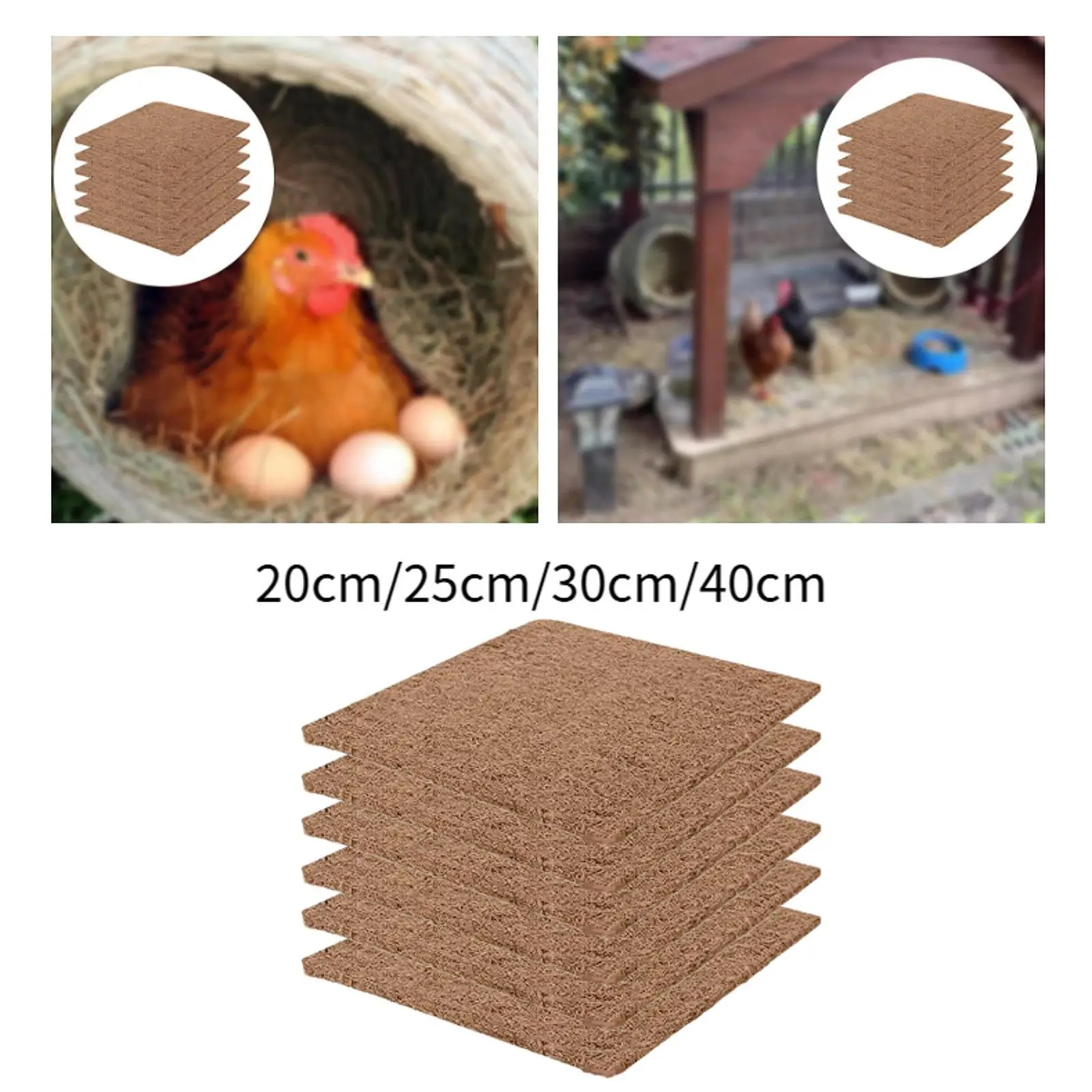6 Pieces Laying Pads Multifunctional Soft Poultry Supplies Hen Nest Mats