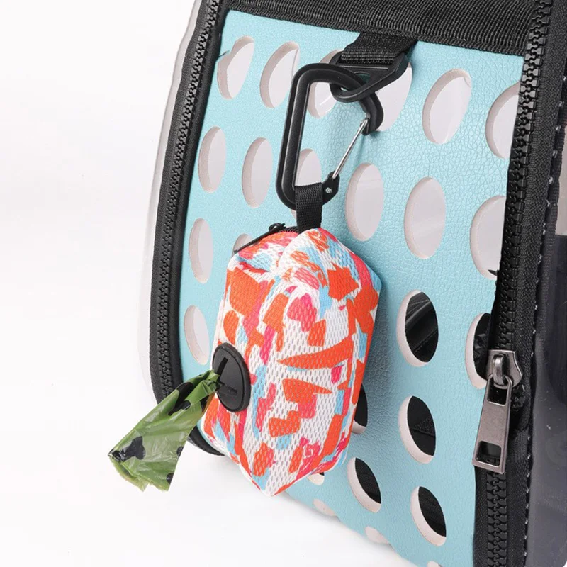 Dispensador portátil de bolsas para cacas de perro, diseño alegre - imagen 3