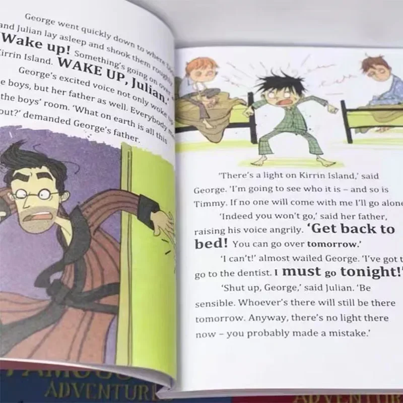 Caja de 9 libros de la famosa colección de Cinco aventuras para niños, libro de imágenes en inglés, Detective Stories - imagen 5