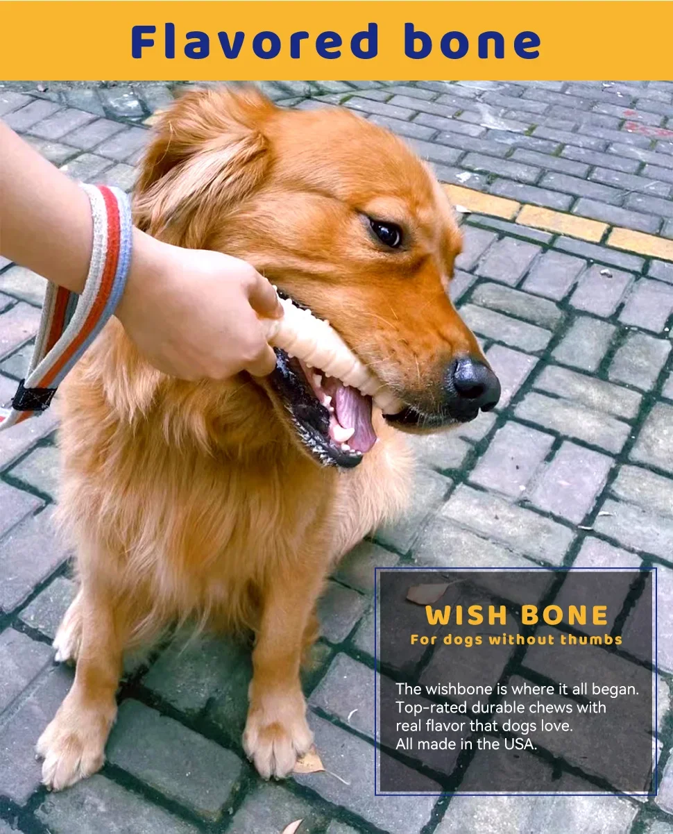 Juguetes para masticar para perros Variedad Triple Pack-Juguetes para perros para masticadores agresivos - Ossos para perros indestructibles para perros pequeños - Peanut Buter - imagen 5