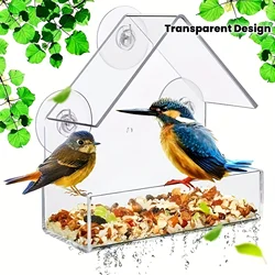 Comedero para pájaros con ventosa – Se fija en ventana de cristal