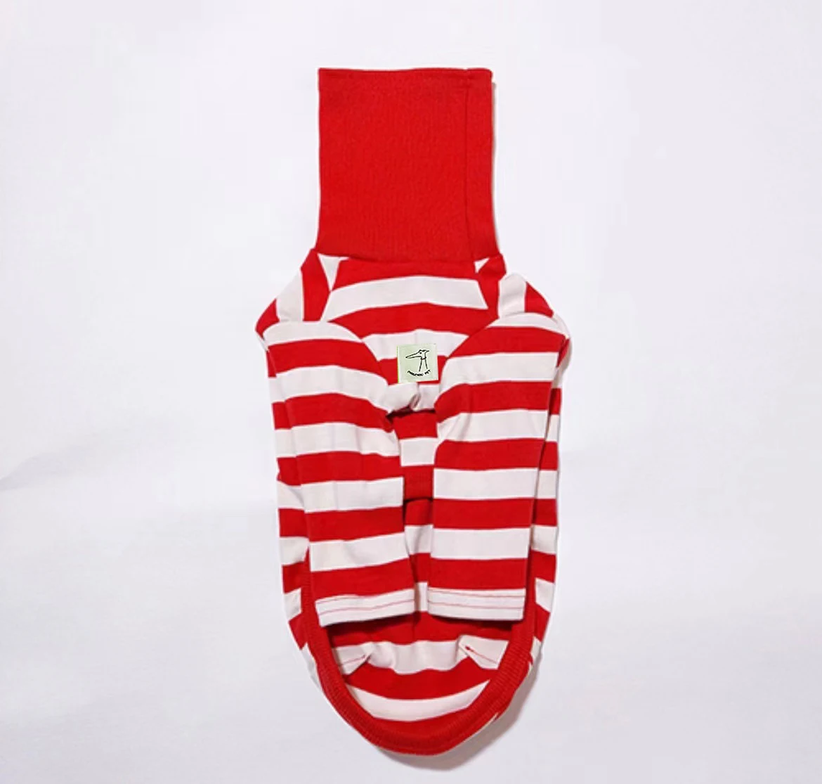 Ropa bonita de cuello alto con bloques de colores para galgo italiano, ropa elástica de algodón para cachorros, ropa mediana para perros Whippet/Bellington - imagen 2