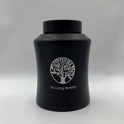Urna funeraria de acero inoxidable para cenizas de perros y gatos