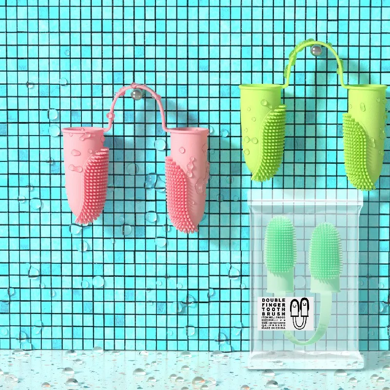 Cepillo de dientes súper suave para perros y mascotas, limpieza de dientes, cuidado del mal aliento, herramienta de cepillo de dientes de silicona no tóxica, suministros de limpieza para perros y gatos - imagen 4