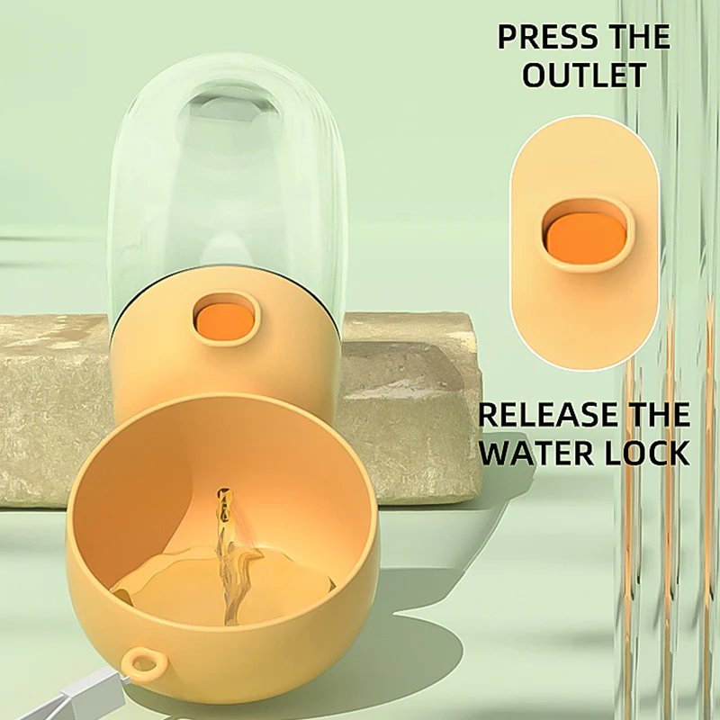 HOOPET-botella portátil de agua y comida para perros y gatos, alimentador de mascotas para viajes al aire libre, botellas para beber para perros pequeños y grandes, suministros para mascotas - imagen 3