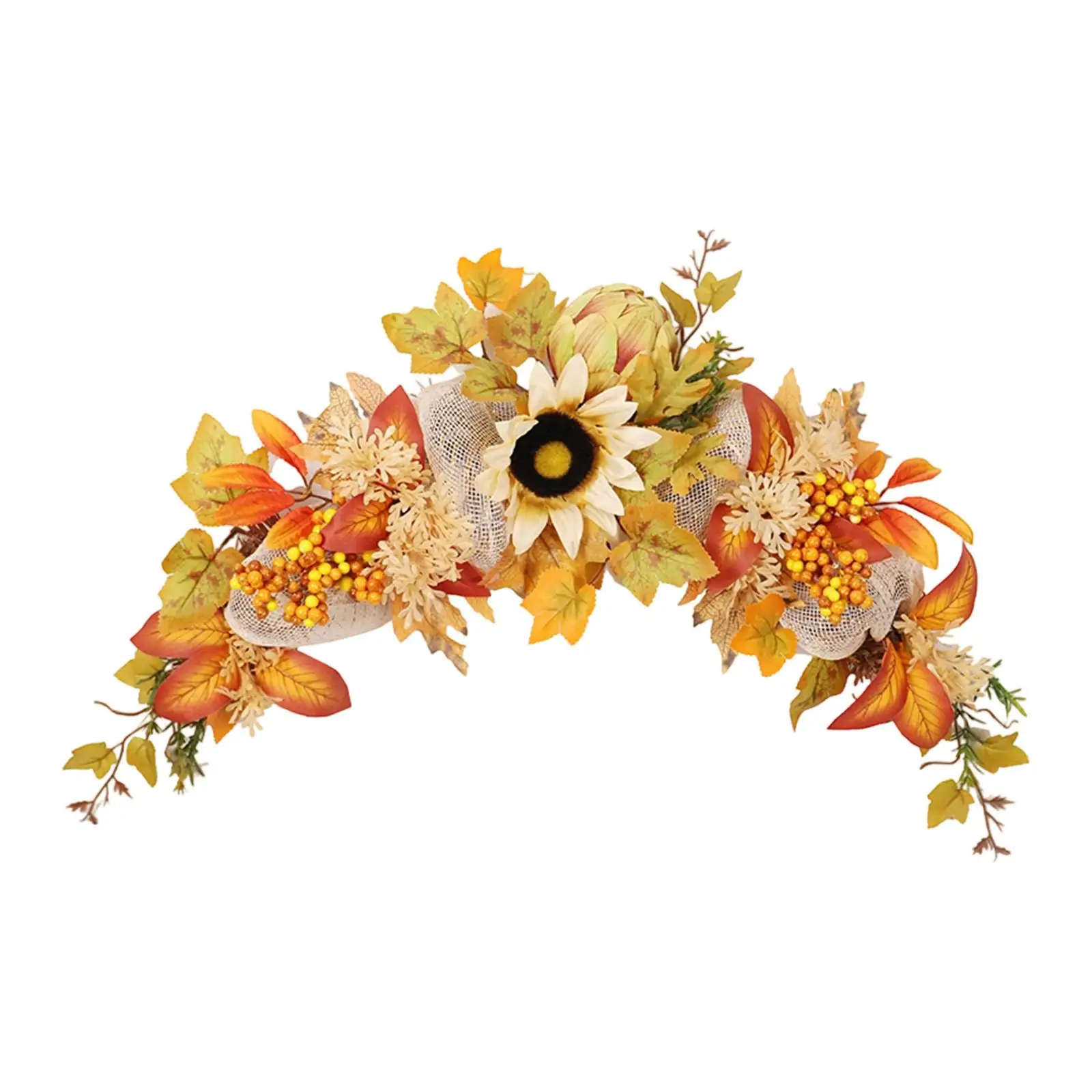 Fall Swag Sunflower Table Centerpiece Welcome Sign Flowers Ornament Artificial Floral Swag Fall Swag Sunflower Table Centerpiece Welcome Sign Flowers Ornament Artificial Floral Swag