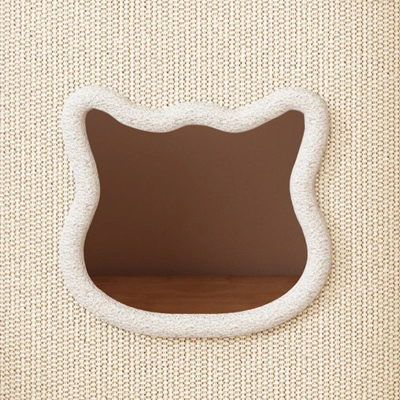 Árbol para gatos de madera maciza, rascador creativo de torre para gatos, poste rascador para gatitos, accesorios para gatos, casa de juguetes, suministros para gatos y gatitos