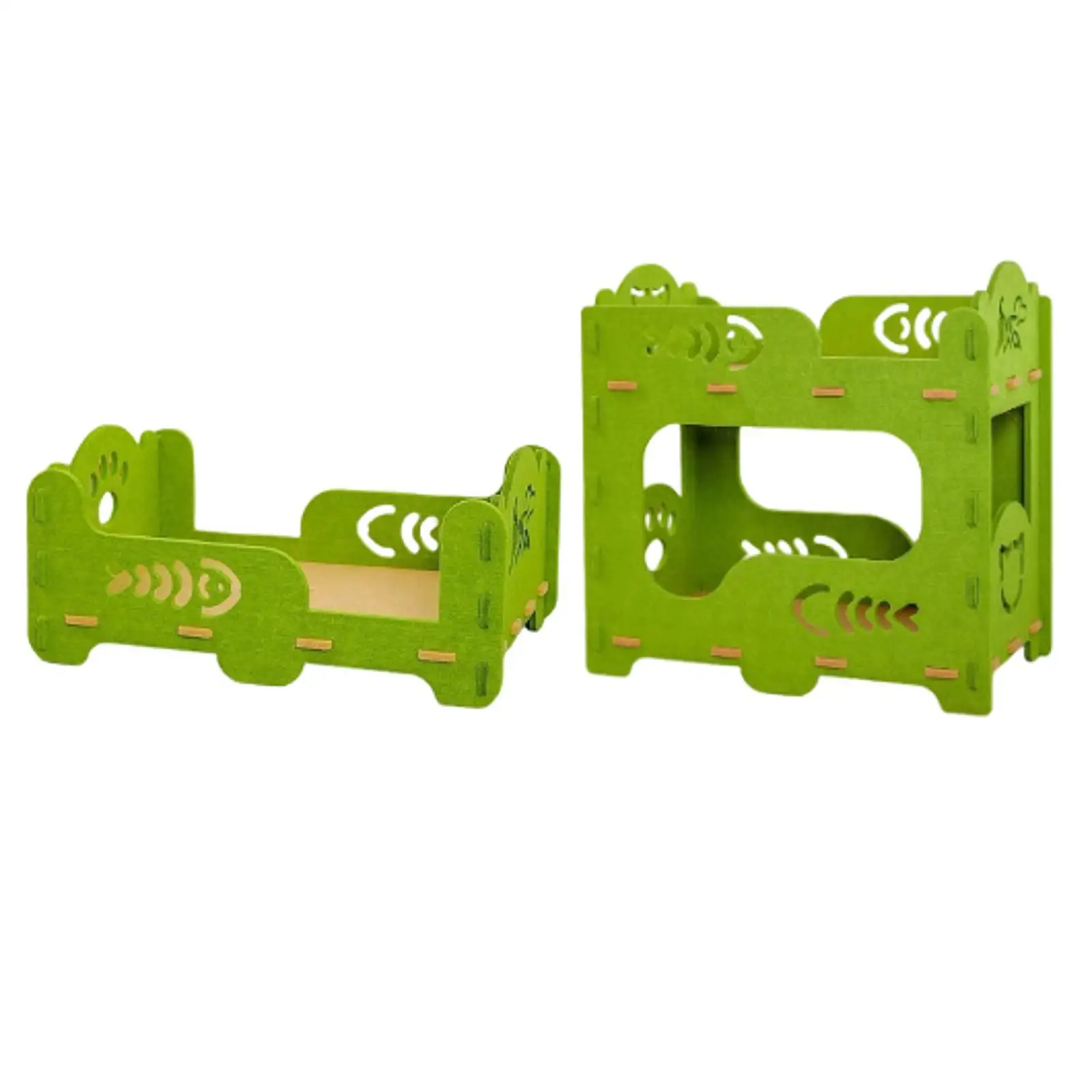 Casa para gatitos, nido para descansar, resistente a los arañazos, interior y exterior, cama para gatos de fieltro