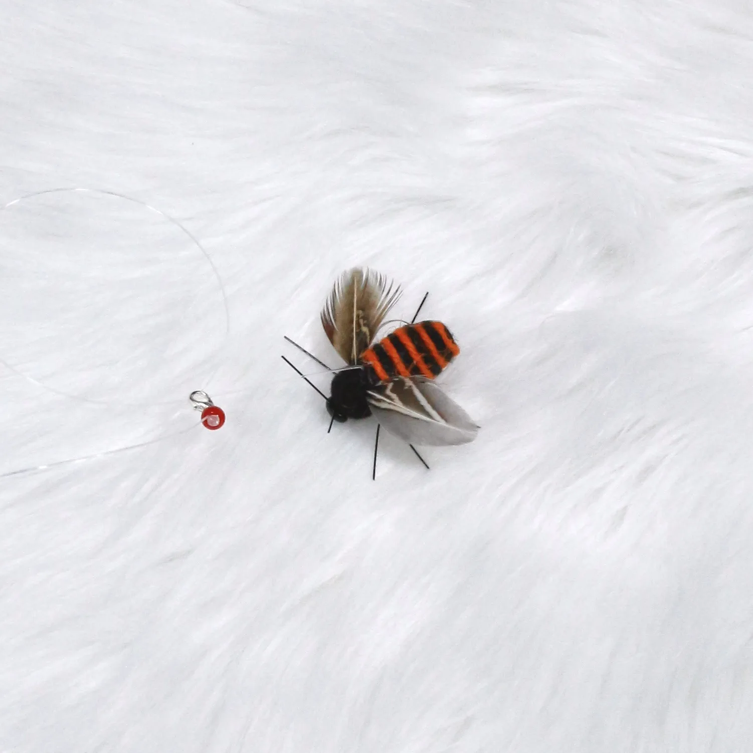 1 ud./2 uds. Cuerda de cáñamo naranja abeja gato palo de burla cabeza de repuesto juguete para mascotas - imagen 4