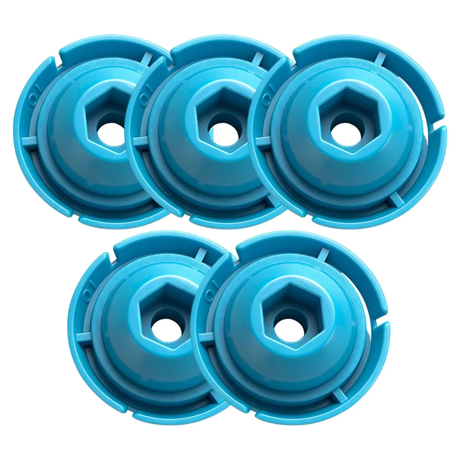 5x Caulking Machines Pushing Plate Fast Install Replacement Accessory Blue High Hardness