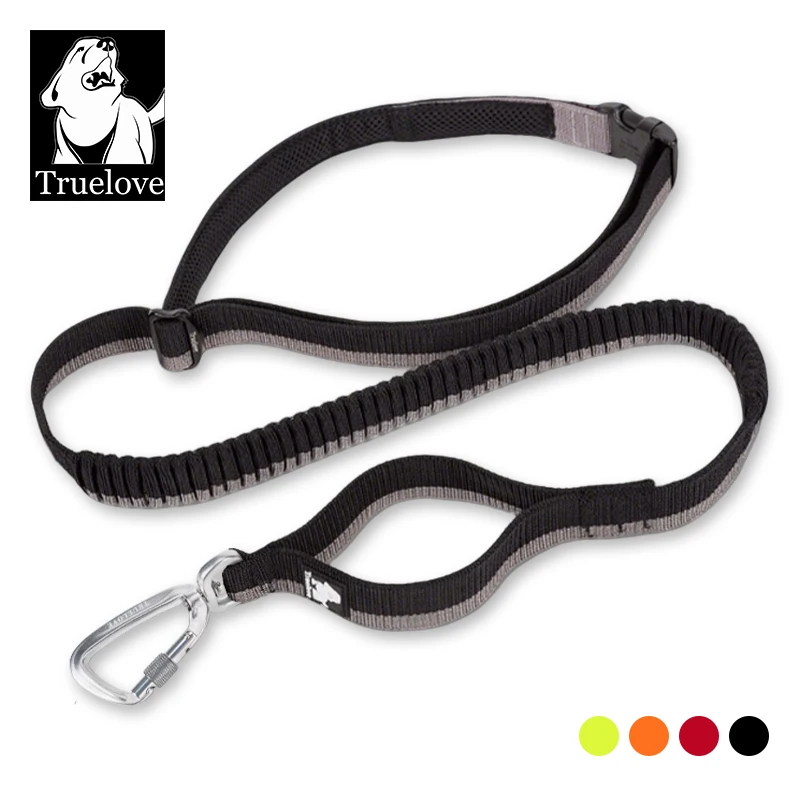 Correa Perros Truelove - Retráctil 2 Mangos Nylon Negro - imagen 4