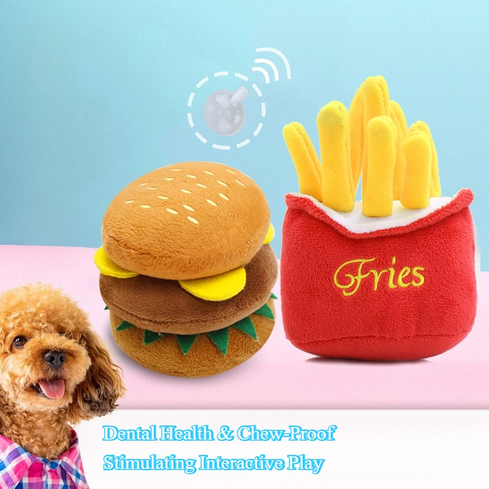 Juguetes para masticar de felpa chirriantes para perros y gatos, juguetes interactivos en forma de fruta resistentes a mordeduras, accesorios para Mascotas de peluche suaves