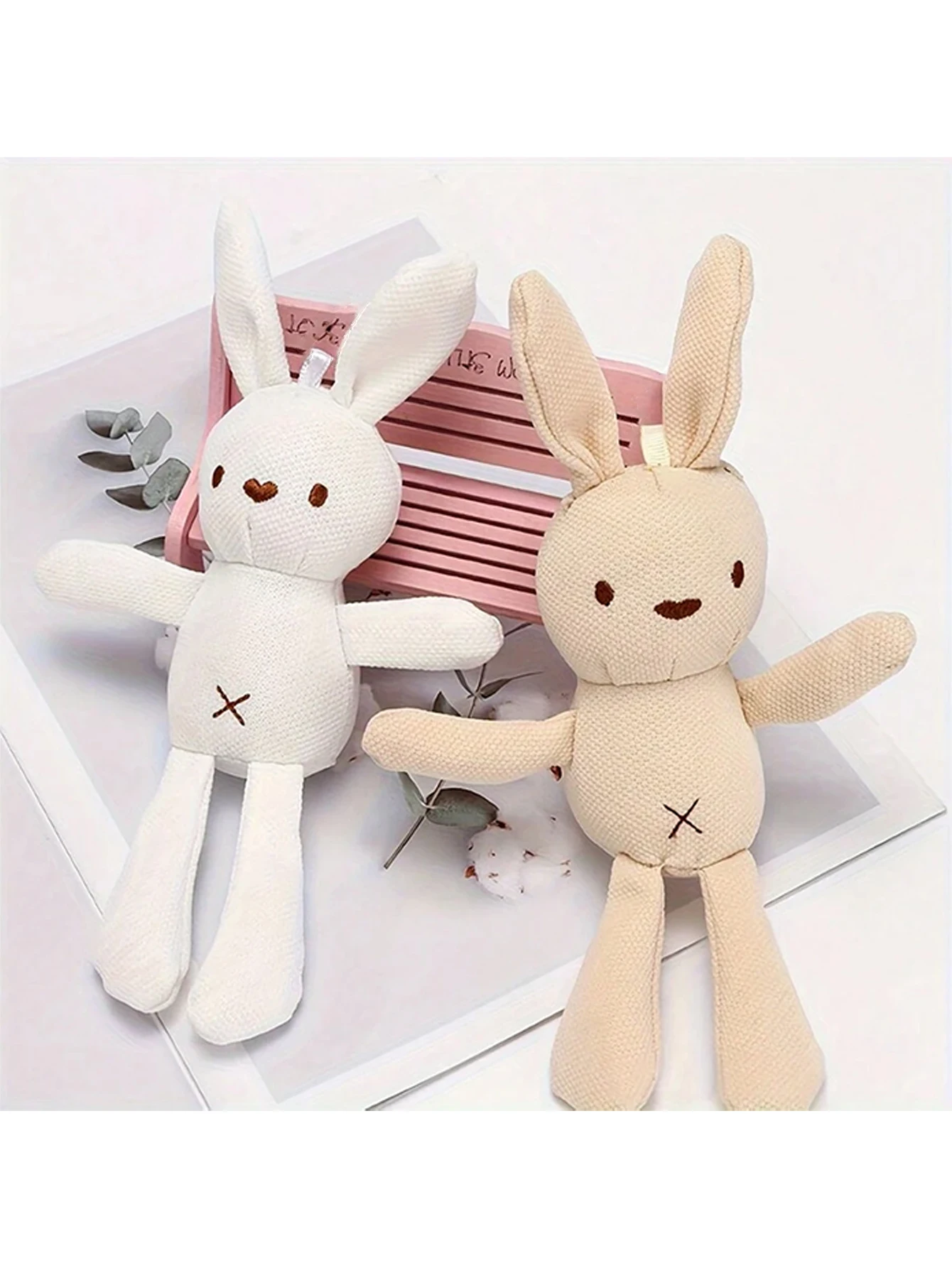 1 rabbit design pet grinding plush toy - Durable rabbit pet plush toy, as a Halloween, Christmas gift - imagen 3