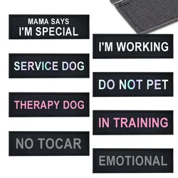 Etiqueta reflectante para arnés de perro – Nombre personalizado