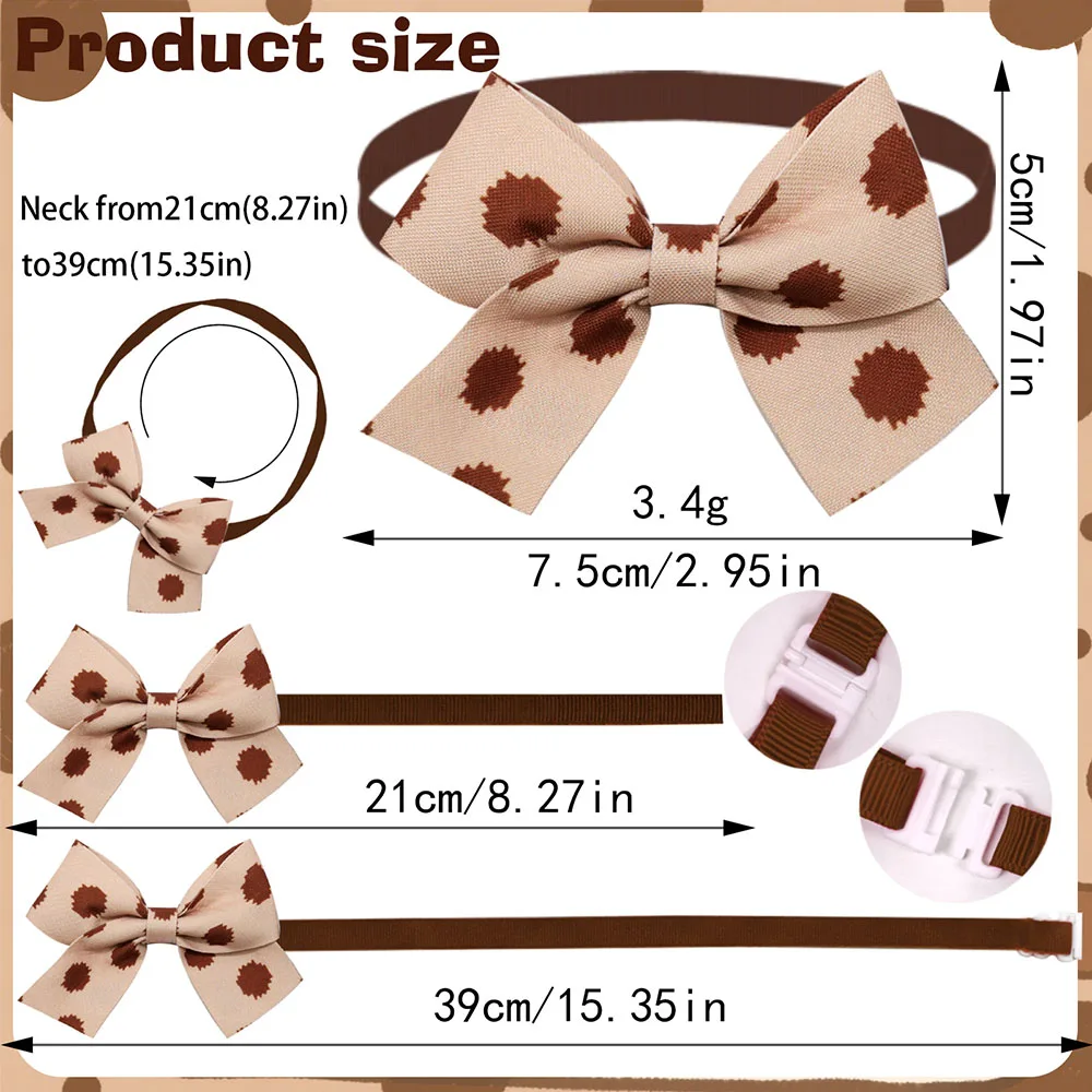 50 Uds. De pajaritas para perros a la moda, nuevos accesorios ajustables para Collar de pajarita para perros pequeños y gatos, suministros para mascotas, cuidado de perros pequeños - imagen 3