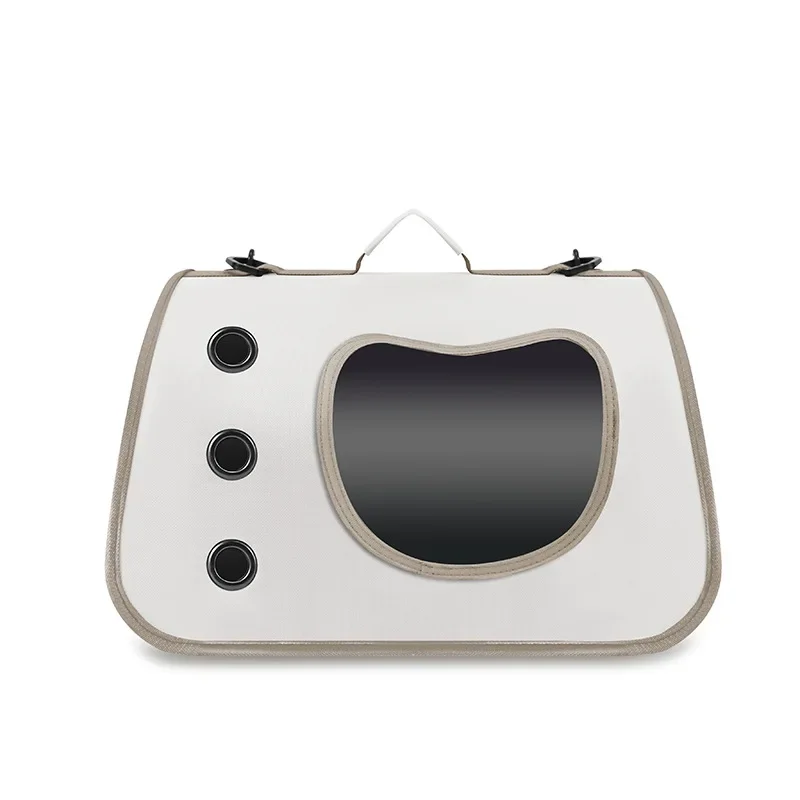 Bolsa de viaje para mascotas y gatos, práctica bolso de hombro saliente, suministros universales plegables para mascotas, transportador para gatos