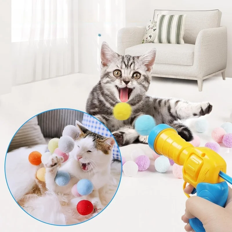 Lanzador interactivo silencioso de felpa para gatos - imagen 2