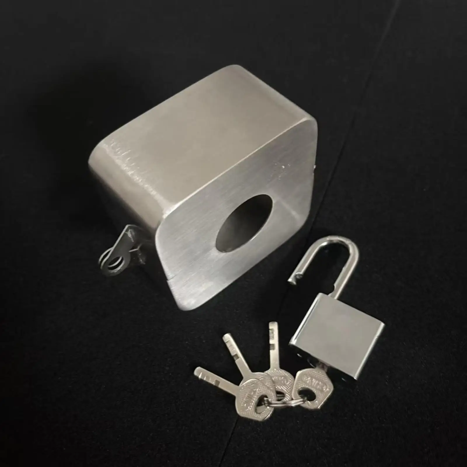 Cerradura de grifo para exteriores, versátil, ahorro de agua, acero inoxidable con candado, manguera, cerradura de babero, dispositivo de bloqueo de válvula de compuerta para restaurante - imagen 3