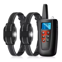 Collar vibratorio de adiestramiento para perros con linterna