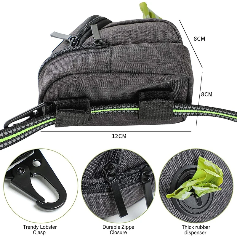 Bolsa de entrenamiento para perros y mascotas, bolsa portátil para golosinas para perros al aire libre, bolsa de cintura de recompensa para aperitivos para cachorros, dispensador de bolsas para excrementos de perros, accesorios para mascotas - imagen 5