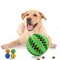 Pelota caucho interactiva para perros – Masticable y dental