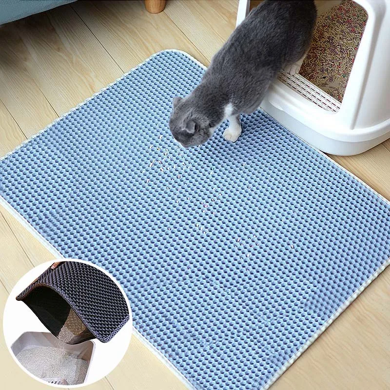 Estera impermeable para gatos y mascotas, cama plegable de EVA de doble capa, alfombrilla inferior antideslizante - imagen 2