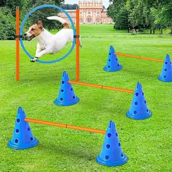 Kit de agility para perros – Barras de salto y obstáculos de entrenamiento