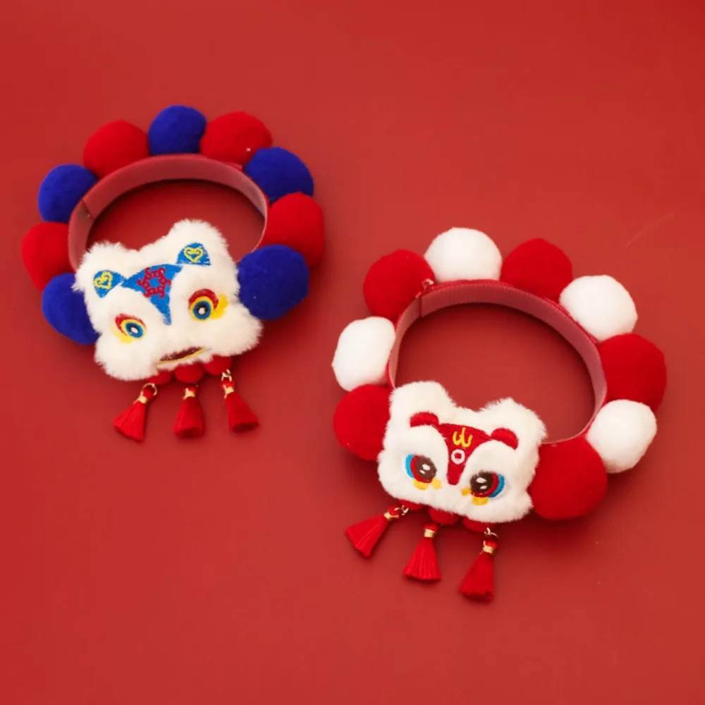 Collar rojo para gatos y perros con pompones, borlas sin cascabel - imagen 5