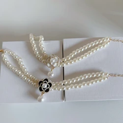 Collar de perlas para gatos y perros pequeños - Princesa floral retro