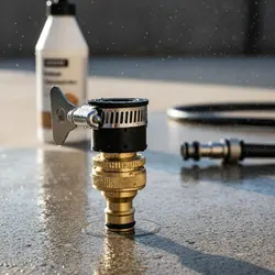 Adaptador latón para manguera y grifo – lavado perro gato