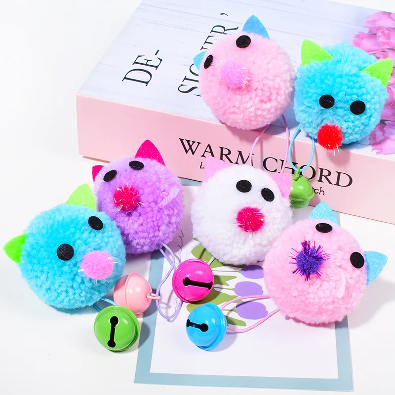 Juguete para gatos, ratón de peluche, juguetes interactivos para gatos, juguete para gatos con campana, bola de lana, ratón, juguetes para gatos, suministros para rascar mascotas - imagen 3