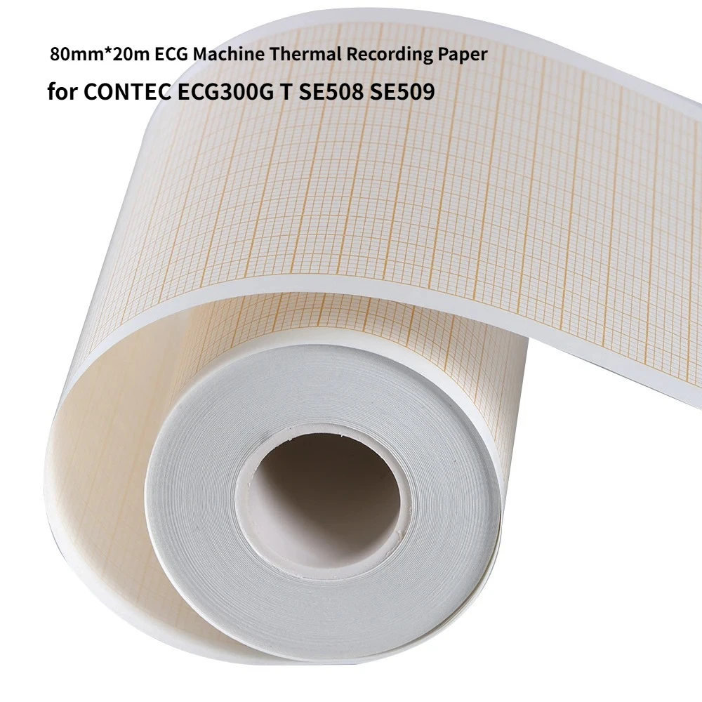 Papel térmico para ECG 80 mm x 20 m para gatos y perros, mascotas