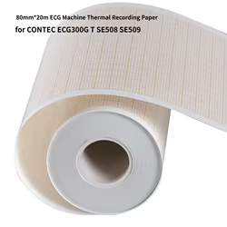 Papel térmico para ECG 80 mm x 20 m para gatos y perros, mascotas