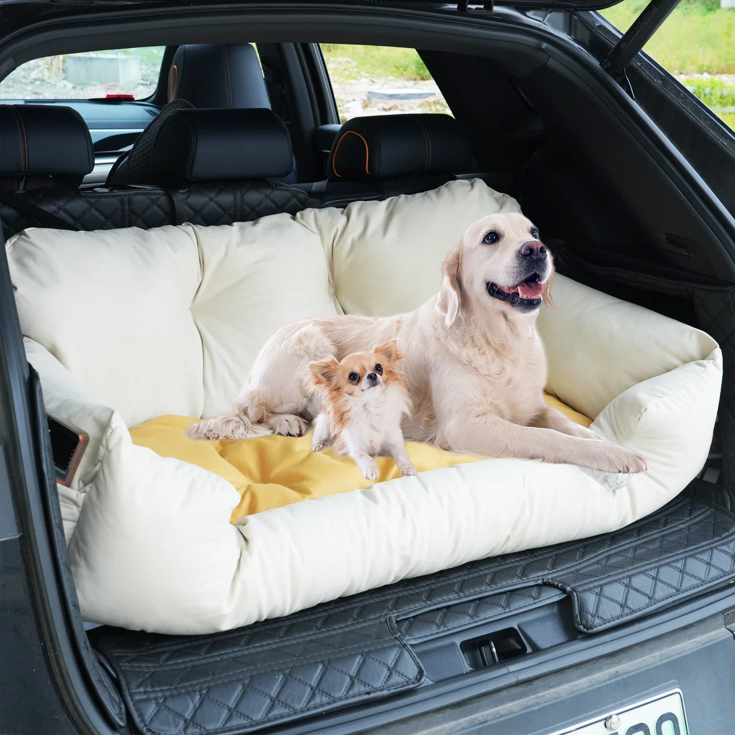 Funda de asiento de coche de viaje para perros, hamaca plegable para mascotas, bolsa de transporte para gatos, Autostoel