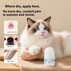 Bálsamo protector de patas para mascotas para gatos y perros - Almohadilla hidratante Crema reparadora agrietada Limpiador y acondicionador