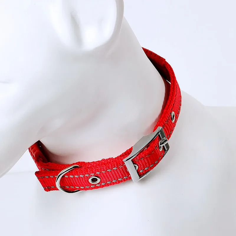 Collar para perro, collares ajustables para mascotas, Collar reflectante para perros, Protector de cuello, collares de nailon para entrenamiento de caminar, accesorios para mascotas - imagen 2